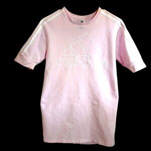 Girls Light Pink Adidas T-shirt Size M (10-12)